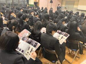 【3年進学コース】スーツ着こなしセミナー