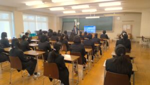 特進コース集会「3年生頑張れ！」